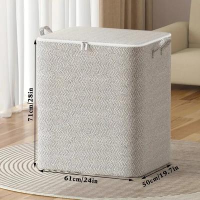 Storage Bag Non woven Material, Household Large Capacity, Closet Wardrobe Organizer, Can Be Used For Quilt Clothing, 220l