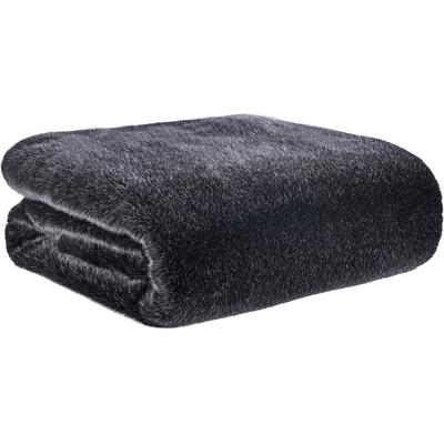 Wohndecke BUGATTI "bugatti Felldecke", anthrazit, B:150cm L:200cm, Polyester, Wohndecken, Wohndecke, aus hochwertigem Fellimitat