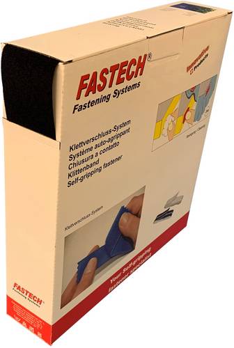FASTECH B50-SK--JV999925 Klettband zum Aufkleben Acrylat Jersey (L x B) 25m x 50mm Schwarz 25m