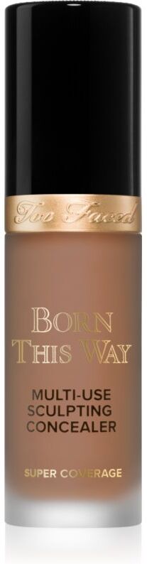 Too Faced Born This Way Super Coverage Multi-Use Concealer correcteur longue tenue haute couvrance teinte Chestnut 13.5 ml