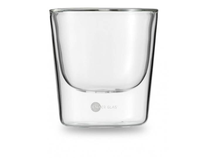 Lot de 2 gobelets double paroi verre transparent - 18,6 cl