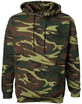 Code Five 3969 Men's Camo Pullover Hoodie in Green Woodland size Medium LA3969