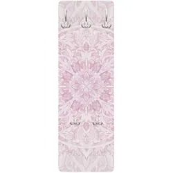 WANDGARDEROBE - Mandala Aquarell Ornament Rosa 34/105 cm