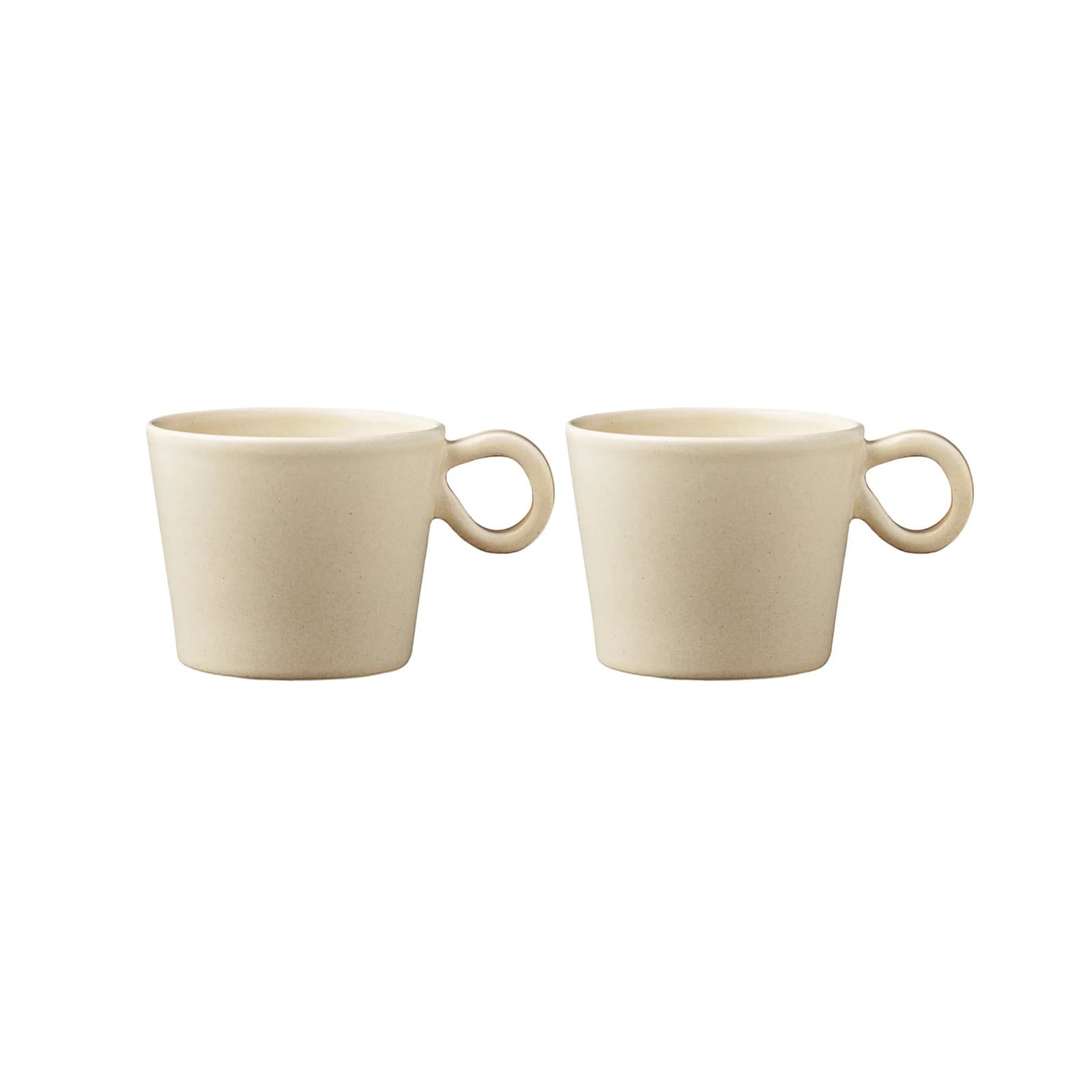 PotteryJo Daria kop met oor 2-pack Sand