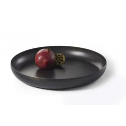 TOKARA schwarze Schale glänzend - aus hochwertigem Eisen