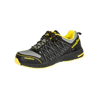 Sicherheitsschuh GOODYEAR "Sicherheitsschuh" Gr. 45, schwarz (schwarz, gelb), 45, Obermaterial: 100% Nylon NY., Schuhe