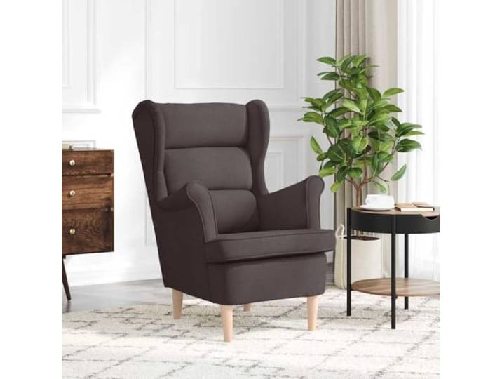 NLQMSU Sessel, dunkelbraun, aus Polyestergewebe, 74 x 84 x 100 cm, für Strapazierfähiges Polyestergewebe, weiche Polsterung, pflegeleicht, vielseitig einsetzbar, warmes Design