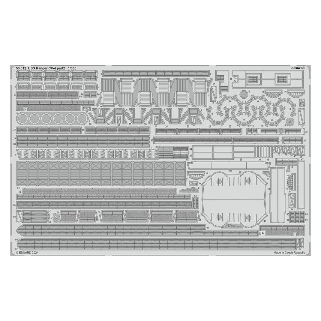 Eduard USS Ranger CV-4 part 2 1/350 (53312)