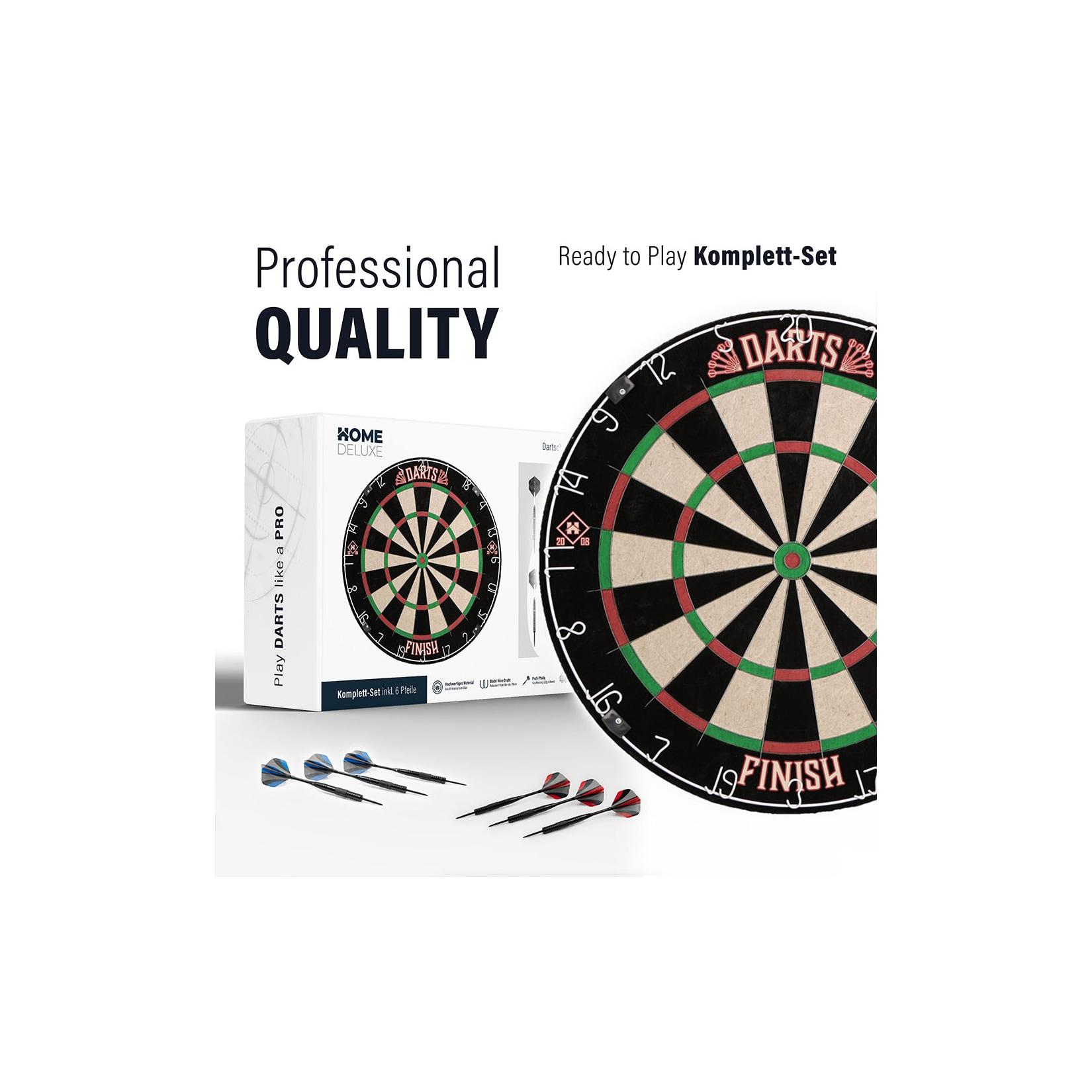 HOME DELUXE Dartscheibe Klassisch ohne Surround GOOD DARTS