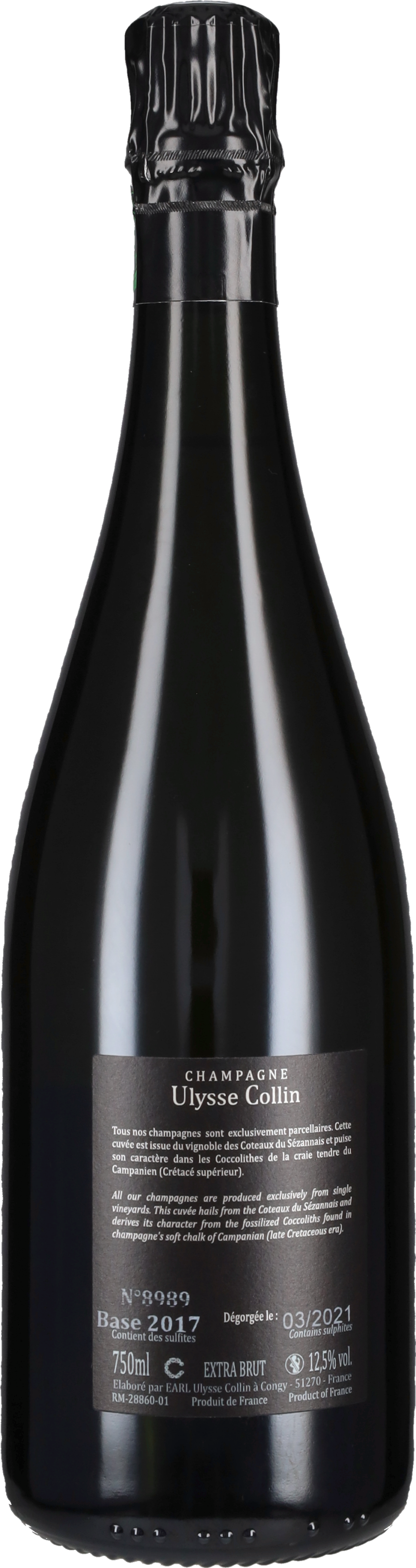 Collin Ulysse Champagne Extra Brut Blanc de Noirs 'Les Maillons' Ulysse Collin