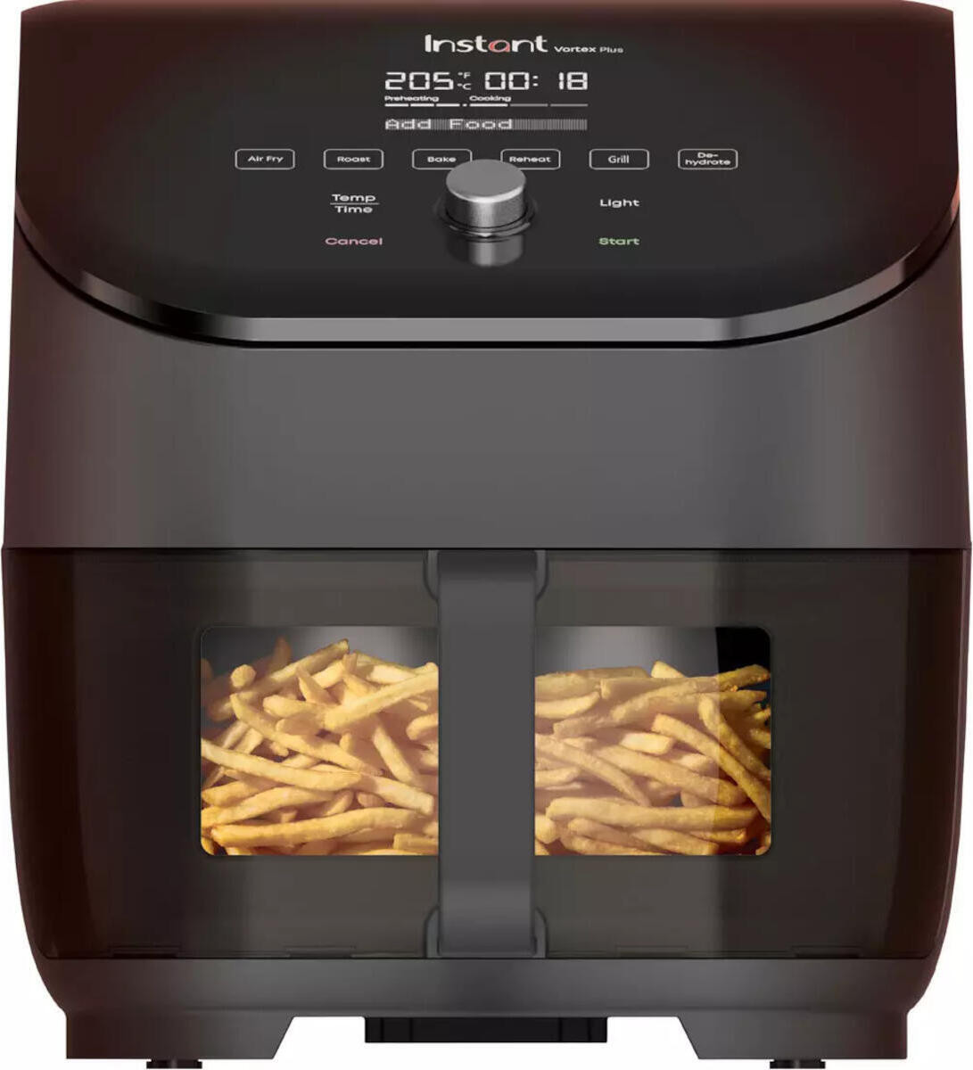 Instant Pot Vortex Plus ClearCook heteluchtfriteuse, 5,7 liter, Zwart