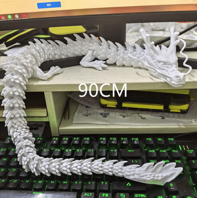 Inspire Curations 30 90cm 3D Printed Articulated Dragon Flexible Moving Joint Display Ornament 12 90cm