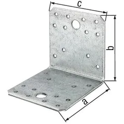 GAH, Holzverbinder, Winkelverbinder 90 x 65x90mm S.2,5 mm ETA-08/0165 (Winkelverbinder, 50 Stk.)