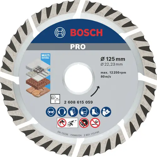 Bosch Accessories 2608615059 Standard for Universal Speed Diamanttrennscheibe Durchmesser 125mm Bohrungs-Ø 22.23mm 1St.
