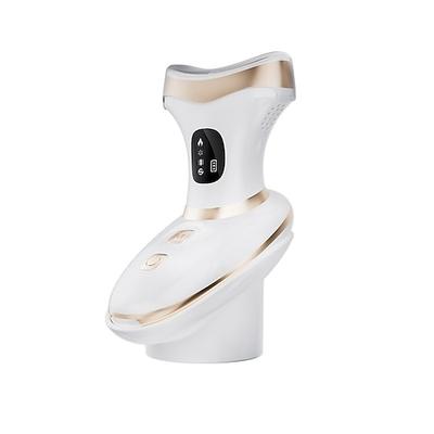 Valentinstag Muttertag Geschenke Kalt-Hot Gesichtshals-Massager Hautverjüngung LED-Therapie Vibration EMS Facelift Tragbares Heimgerät