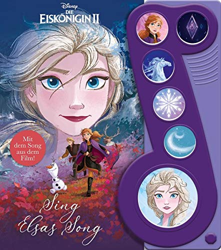 Phoenix International Publications (pikids) - Disney Die Eiskönigin 2 - Sing Elsas Song - Liederbuch zu Wo noch niemand war -Interaktives Pappbilderbuch mit 6 Melodien für Kinder ab 3 Jahren - Preis vom 10.10.2026 11:48:34 h