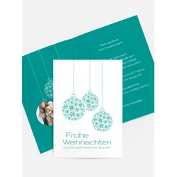 Weihnachtsgrußkarten geschäftlich selbst gestalten mit Spruch und Fotos im Onlinedesigner bei Meine-Kartenmanufaktur.de