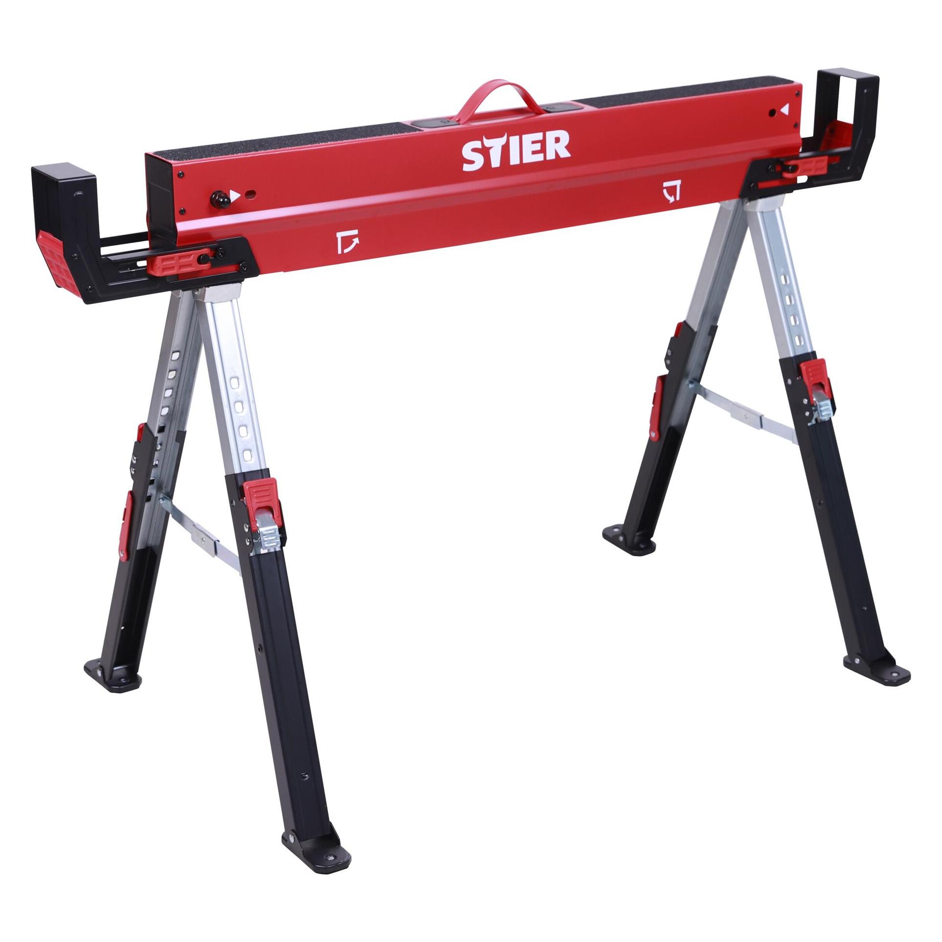 Stier Premium Falt-Arbeitsbock Sägebock höhenverstellbar 590 kg (Single) (52 cm, 98 cm) (85188218)