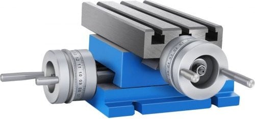 Vevor multifunctionele freeswerktafel MX-75, blauw gietijzeren kruistafel voor boor- en freesmachines