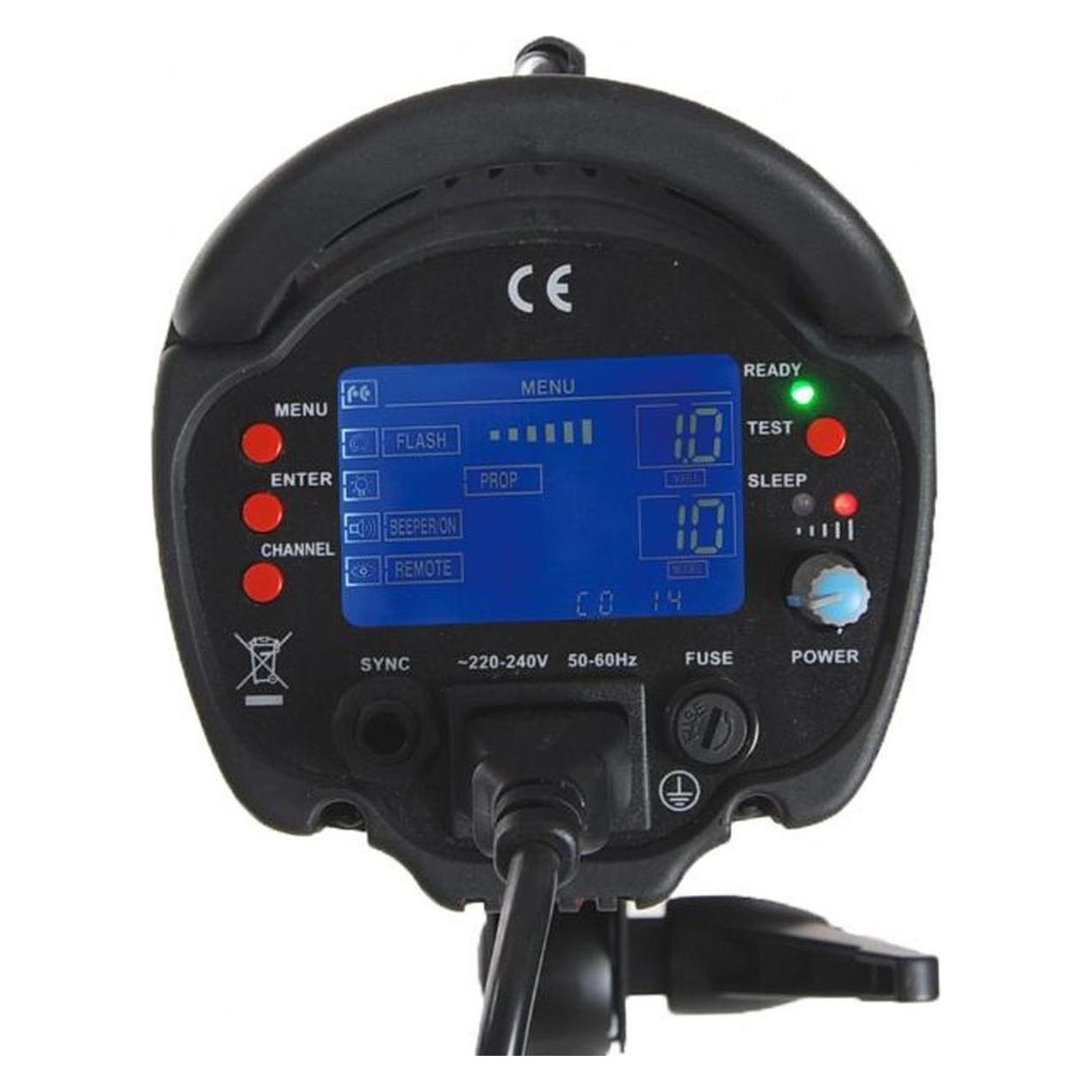 Falcon Eyes Studioblitz TF-900L mit LCD-Schirm (Blitzkopf, 900 Ws) (290340)