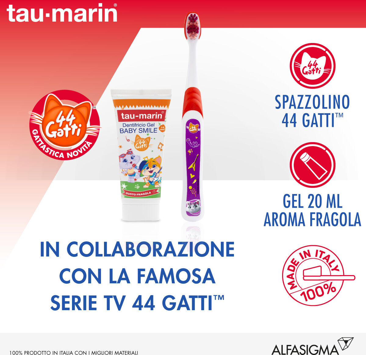 Tau Marin Baby Smile Dentifricio Gel + Spazzolino 2-6 Anni