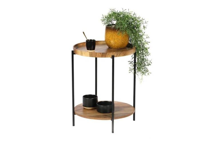 Table d'appoint 2 niveaux JOYA diam 42cm