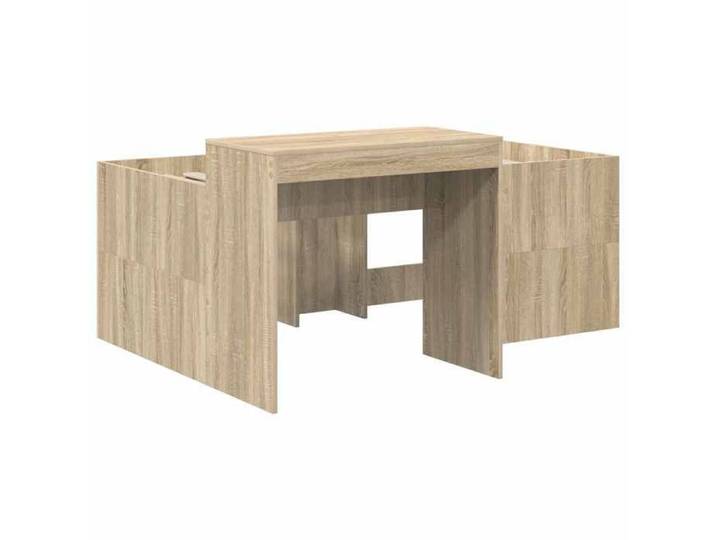 Lit 2 places - Chêne sonoma - - Lit haut pour enfants avec bureau - moderne - pour enfants 377183