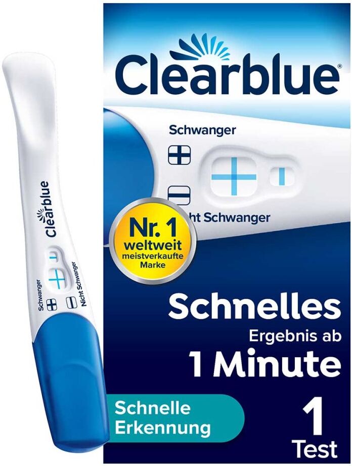 Clearblue Schwangerschaftstest schnelle Erkennung