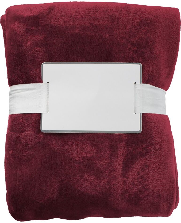 Plaid polaire en flanelle personnalisable 120x150 cm Sean rouge