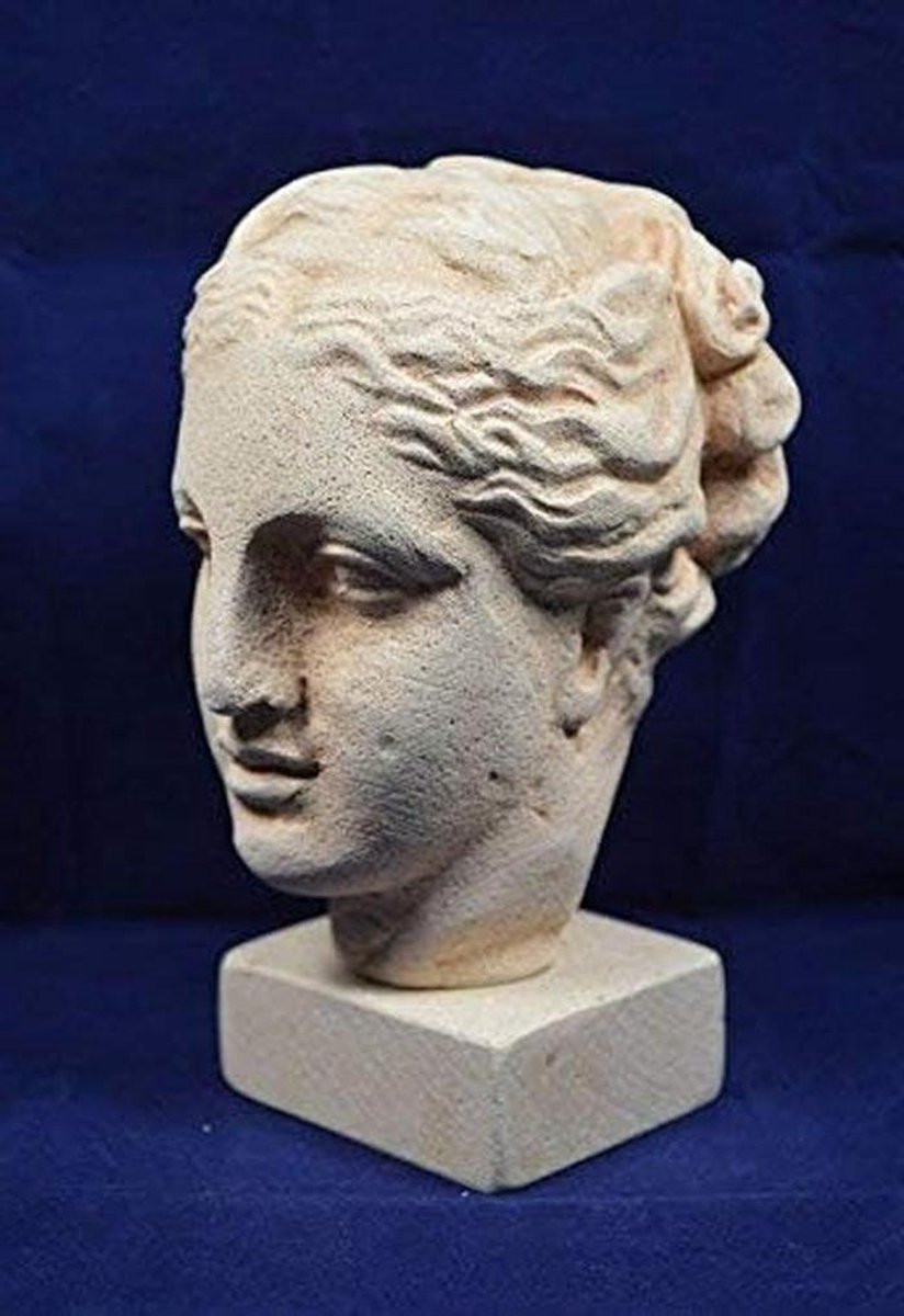 Hygieia Bust Sculptuur - Griekse Godin Hoofd - Decoratie - Hoogte: 14 cm - Multikleur