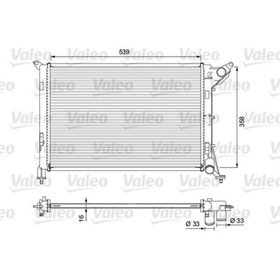 VALEO Kühler, Motorkühlung 701730 für MINI