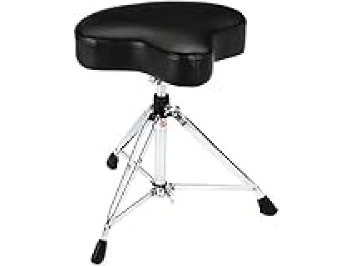 Gibraltar tabouret pour batterie, tabouret de batterie 6000 Series Moto Seat, 6608 (diamètre : 39cm, assise en vinyle, Super Lock, position tripode, pieds en caoutchouc 'Super Foot')