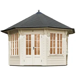 Wolff Finnhaus Pavillon Milano 3.0 schwarze Schindeln