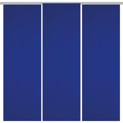 Arsvita 3er Pack Schiebegardine Blickdicht Alessia blau