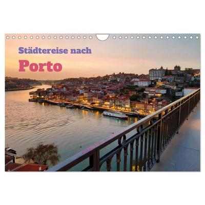 Städtereise nach Porto (Wandkalender 2026 DIN A4 quer), CALVENDO Monatskalender