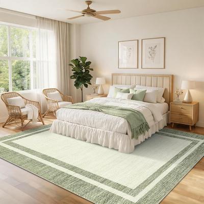 Garvee Washable Modern Area Rug - Low-Pile Soft Non-Shedding, Non-Slip Rubber Backing