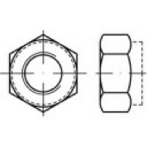 TOOLCRAFT 139786 Sicherungsmuttern M10 DIN 6925 Stahl galvanisch verzinkt 100St.