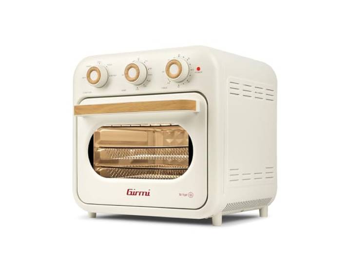Girmi FG29 Heißluftfritteuse & Multifunktionsofen, 1500W, 22 Liter, Maxi-Lüfter, bis 230 °C, 5 Programme, Innenbeleuchtung, Rezeptbuch inklusive