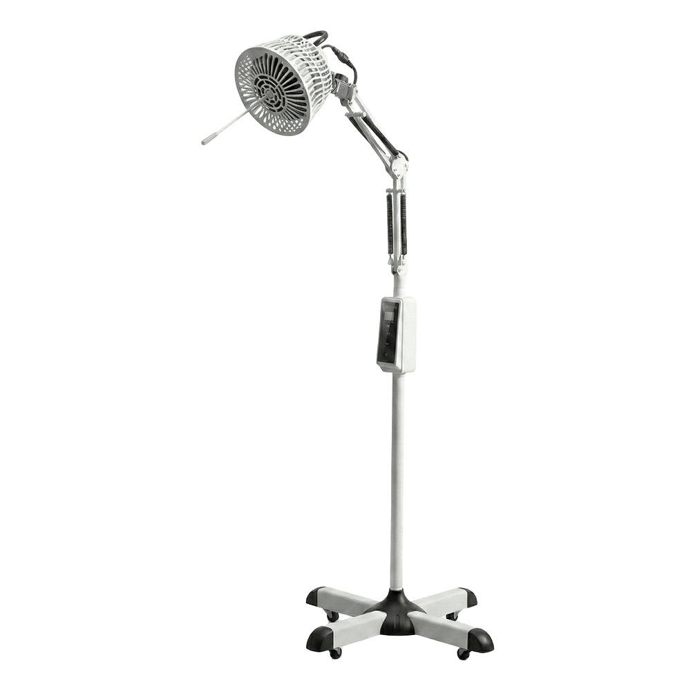 LIROMA TDP 607A Infraroodlamp 300W met Mineraalplaat en Wielen, Rode Warmtelamp voor Spieren met Verstelbare Hoogte en Timer