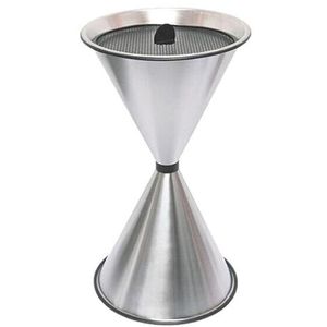 SZ-Metall Aschenbecher Diabola, 29718-S, silber, Outdoor, Standascher aus Edelstahl, 40 x 71 cm, inkl. 25 kg Sand