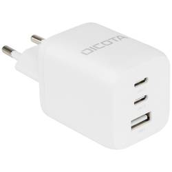 Dicota Compact USB Ladegerät 65 W 1x USB-A, 2x USB-C® USB PD Weiß Innenbereich GaN D32054