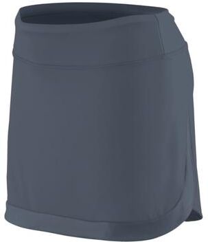 Augusta Sportswear AG2411 Girls Action Color Block Skort in Graphite Grey size Medium   Polyester/Spandex Blend 2411