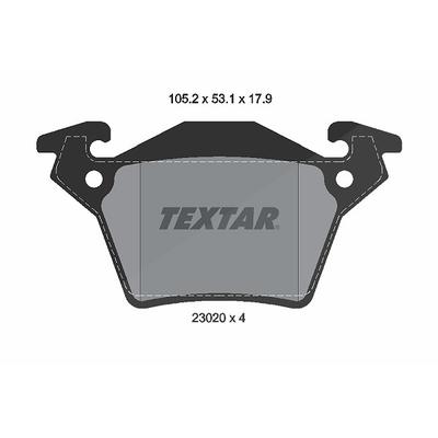 Textar Bremsbelagsatz, Scheibenbremse [Hersteller-Nr. 2302001] für Mercedes-Benz