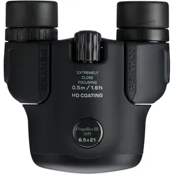 Pentax Fernglas Papilio III 6,5 x 21 WR schwarz