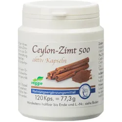 Ceylon-zimt 500 Aktiv Kapseln 120 St Kapseln