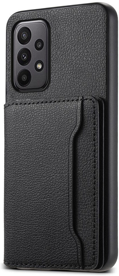 EIDERWOOD Samsung Galaxy A23 / A23 (5G) Hybrid Kunstlæder Bagside Cover m. Kortholder - Sort