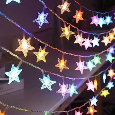 Uplifted Goods Star Glow Outdoor Fairy String Lights multicolor usb 6m 40leds