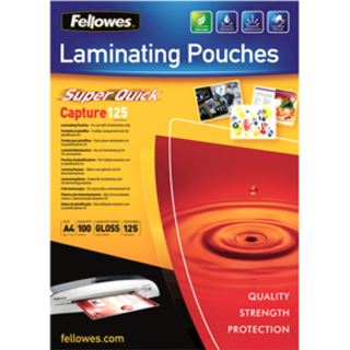 Fellowes Laminierfolientasche Super Quick, DIN A4, 250 mic