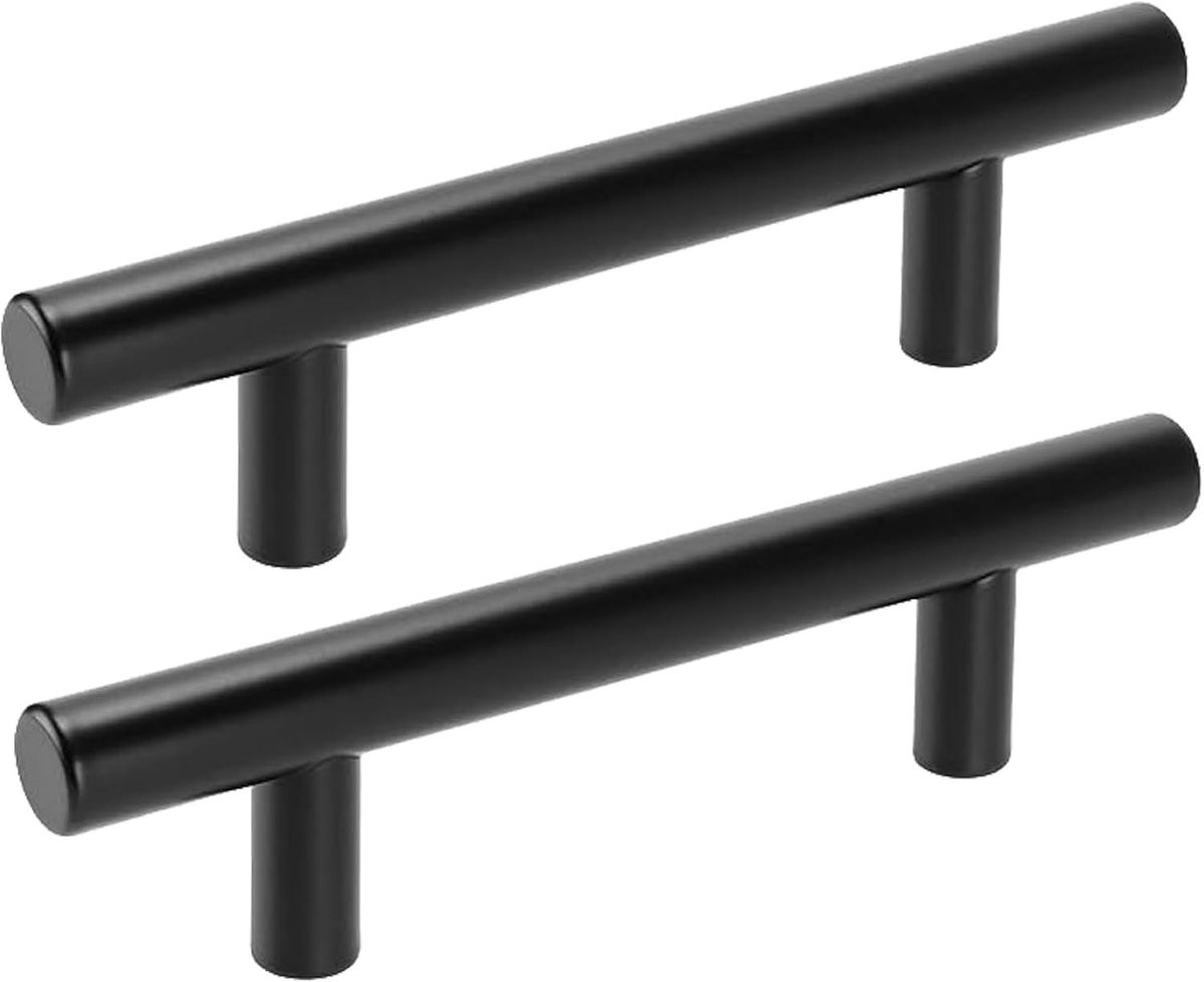 Set van 15 T-Bar keukenlade handgrepen van RVS, 76mm, voor kastdeuren en meubels