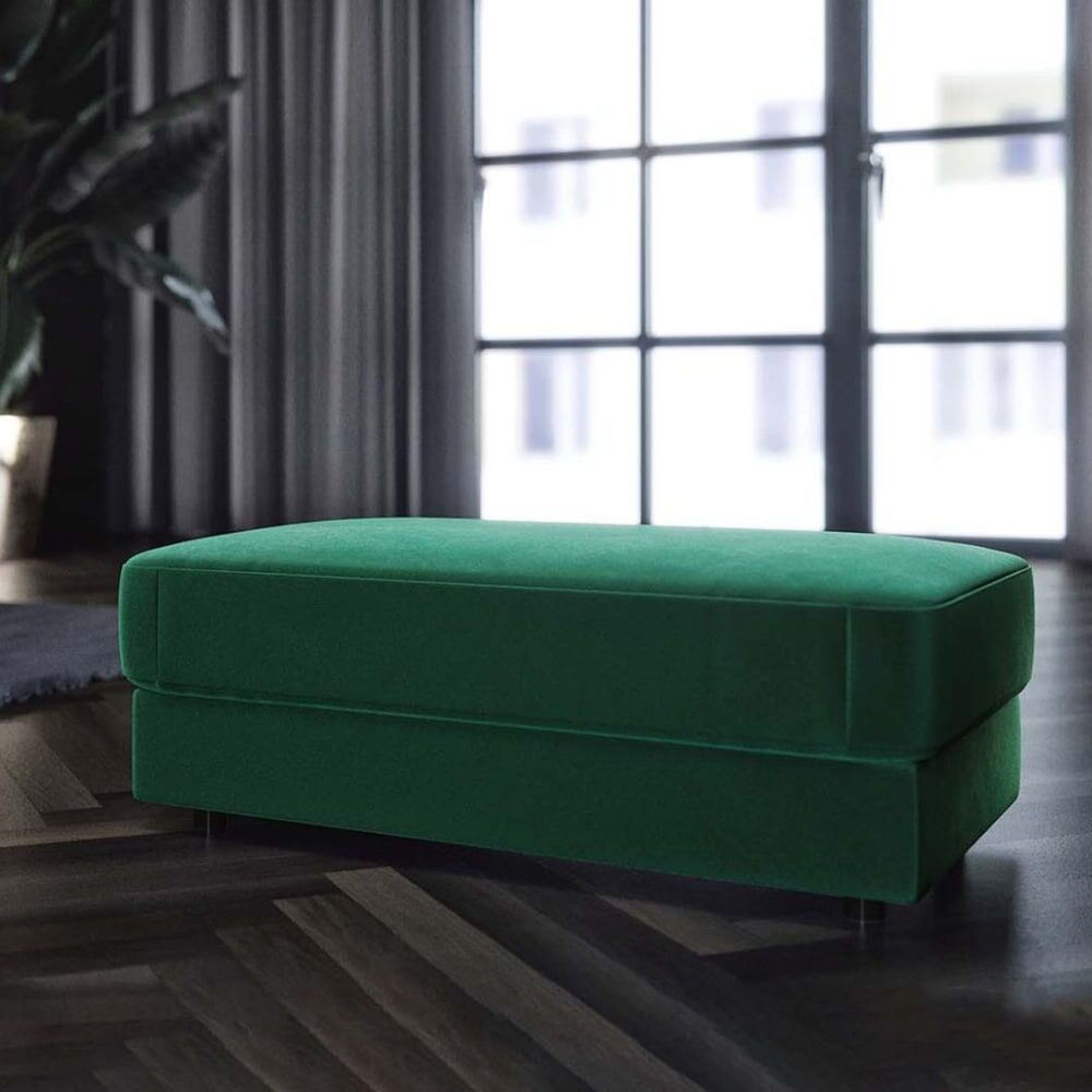 Mesonica Pouf vert foncé l112 Vert 112x42x112cm